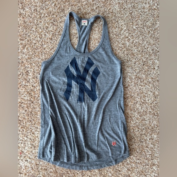HOMAGE Tops - Homage x NY Yankees baseball grey blue hoodie